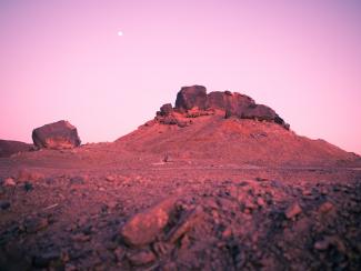 Rocky desert mountain