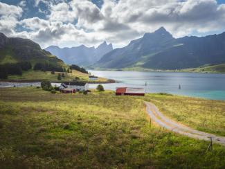 Norwegian landscape in the fjords