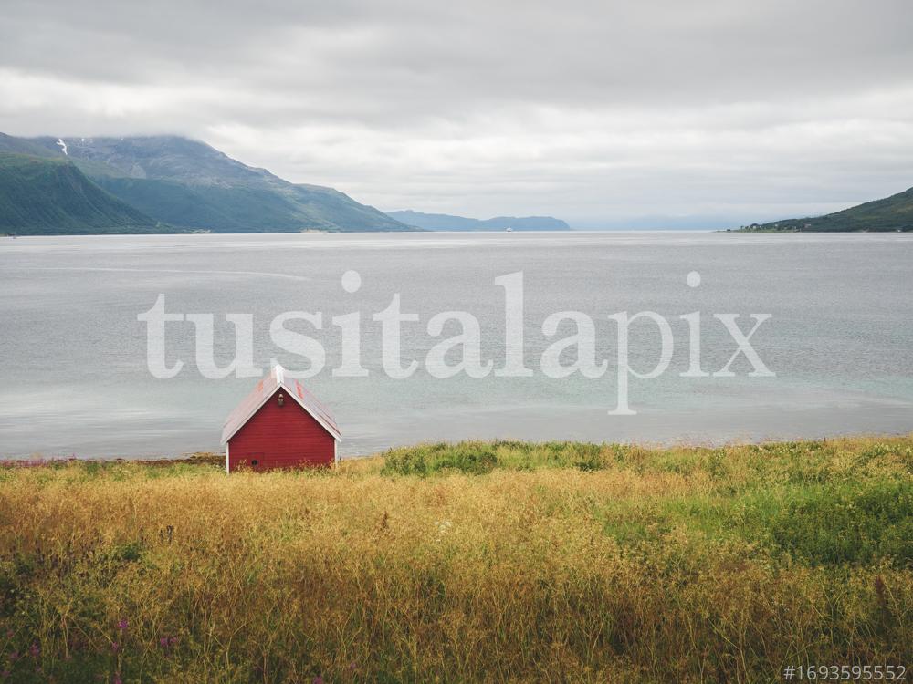 Red cabin in Norway