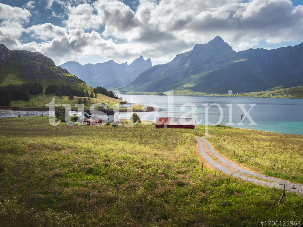 Norwegian landscape in the fjords