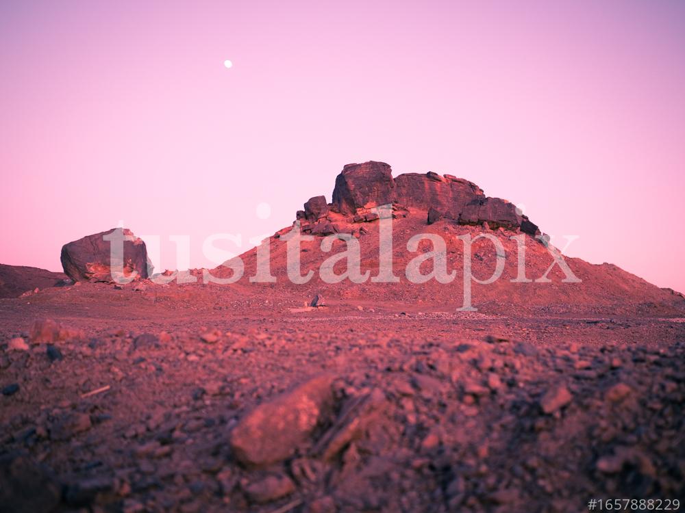 Rocky desert mountain