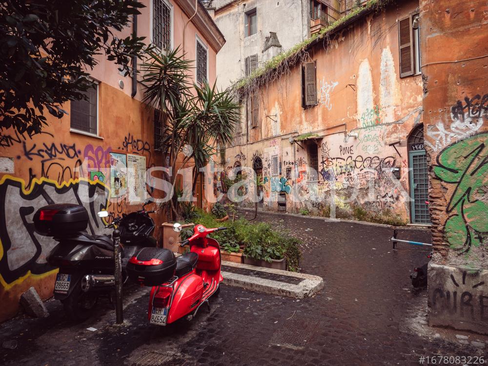 Classic Vespa in Rome